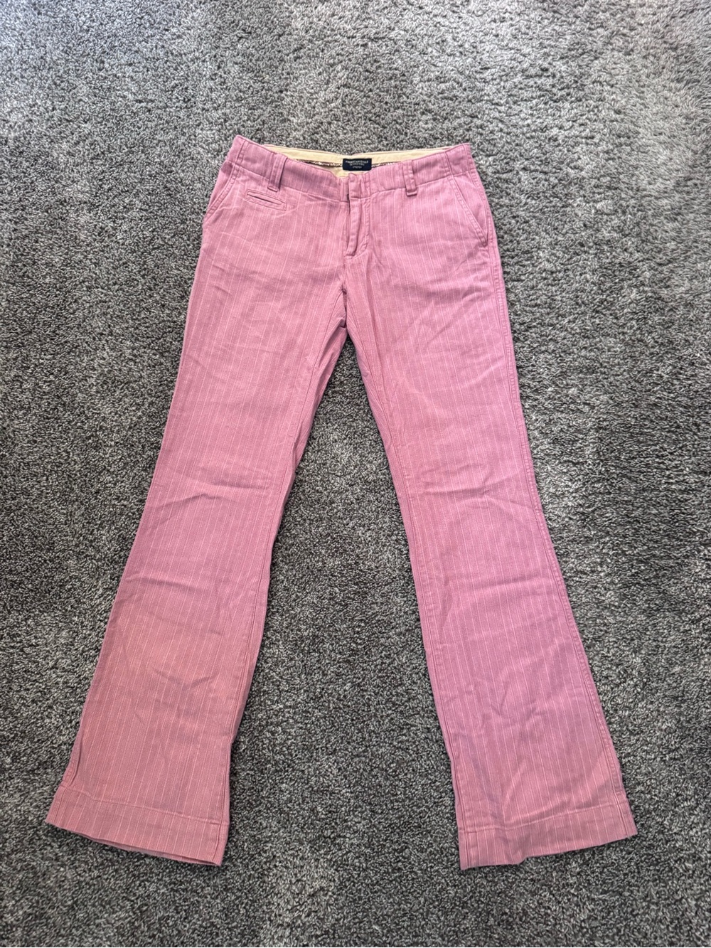 American Eagle Outfitters Pink Flared Pants